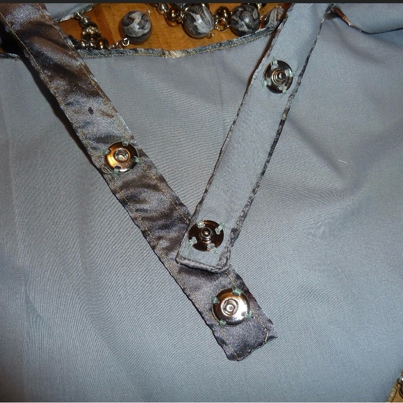 Handmade Belly Dance Costume Set. 34 B. New. Grey and Gold Marble - Picture 5 of 9
